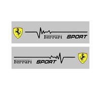 ZXNMCB Autocollant de Voiture pour Ferrari, Autocollants décoratifs Convient, Garde-Boue Fenêtre Pare-Chocs Corps Badge Emblème, Trunk Logo Stickers,A
