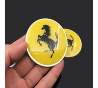 ZXNMCB Autocollant de Voiture pour Ferrari, Autocollants décoratifs Convient, Garde-Boue Fenêtre Pare-Chocs Corps Badge Emblème, Trunk Logo Stickers