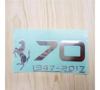 ZXNMCB Autocollant de Voiture pour Ferrari, Autocollants décoratifs Convient, Garde-Boue Fenêtre Pare-Chocs Corps Badge Emblème, Trunk Logo Stickers,B