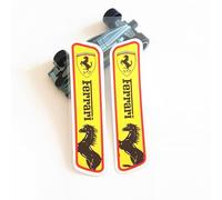 ZXNMCB Autocollant de Voiture pour Ferrari, Autocollants décoratifs Convient, Garde-Boue Fenêtre Pare-Chocs Corps Badge Emblème, Trunk Logo Stickers,B
