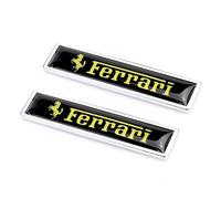 ZXNMCB Autocollant de Voiture pour Ferrari, Autocollants décoratifs Convient, Garde-Boue Fenêtre Pare-Chocs Corps Badge Emblème, Trunk Logo Stickers
