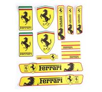 ZXNMCB Autocollant de Voiture pour Ferrari, Autocollants décoratifs Convient, Garde-Boue Fenêtre Pare-Chocs Corps Badge Emblème, Trunk Logo Stickers,E