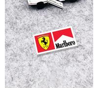 ZXNMCB Autocollant de Voiture pour Ferrari, Autocollants décoratifs Convient, Garde-Boue Fenêtre Pare-Chocs Corps Badge Emblème, Trunk Logo Stickers,A