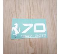 ZXNMCB Autocollant de Voiture pour Ferrari, Autocollants décoratifs Convient, Garde-Boue Fenêtre Pare-Chocs Corps Badge Emblème, Trunk Logo Stickers,A