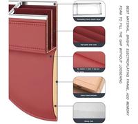 ZXNMCB Organisateur Siège de Voiture pour Ferrari FF/Monza/F8/F12/SF90, Boîte de Rangement pour Siège Écart de Voiture, Organisateur De Siège D'auto,1 One-A Light Brown