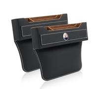 ZXNMCB Organisateur Siège de Voiture pour Maserati Ghibli Levante President Grecale, Boîte de Rangement pour Siège Écart de Voiture, Organisateur De Siège D'auto,A Black-2