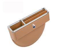 ZXNMCB Organisateur Siège de Voiture pour Maserati Ghibli/Spyder/Quattroporte/Levante SUV, Boîte de Rangement pour Siège Écart de Voiture, Organisateur De Siège D'auto,2 Two-E Beige