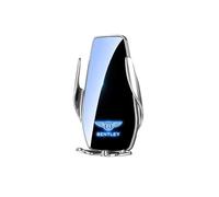 ZXNMCB Support Telephone Voiture pour Bentley Continental, Crochet Stable & Prise Ferme, Rotation 360°, Opération à Une Main Support Telephone,B Silver