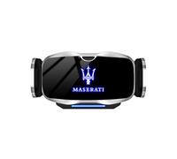 ZXNMCB Support Telephone Voiture pour Maserati Quattroporte, Crochet Stable & Prise Ferme, Rotation 360°, Opération à Une Main Support Telephone,B Silver