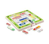 Zxpjkyu 1 Jeu de Puzzle Glissant Voiture de Déplacement Plateau Portable Jouet d'Apprentissage Fabriqué en PP pour Développer la Pensée Logique, 22 Voitures