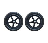 Zxpjkyu 1 Paire de Roues de Rechange pour Draisienne 11 Pouces, Noires, pour Vélo D'entraînement, pour Tout-Petits, pour Sports de Plein Air, Réparation, Pentagramme Wheel Hub