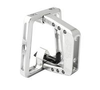 Zxpjkyu 1 Pièce Support Avant Vélo Pliable Porte-Bagages Fixation Bloc Aluminium Résistant Transport Sac Convient à Cyclistes Loisir Bureau Taille, Argent