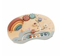 Zxpjkyu 1 Planche Sensorielle Enfant Jouet Apprentissage Motricité Coordination Manipulation Bois Concentration Activité Convient Jeux Éducatifs Découverte Libre Quotidien