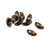 Zxpjkyu 10 Pièces Poignées de Porte Miniature Maison de Poupée Boutons de Porte Poignées de Tiroir Accessoires Mobilier Plastique Compatibles avec Jeux DIY Ca, Bronze