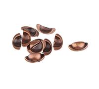 Zxpjkyu 10 Pièces Poignées de Porte Miniature Maison de Poupée Boutons de Porte Poignées de Tiroir Accessoires Mobilier Plastique Compatibles avec Jeux DIY Ca, Bronze Rouge