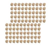 Zxpjkyu 100 Cubes En Bois Massif Non Peints, Empilables, Parfaits pour Les Loisirs Créatifs et Les Jeux éducatifs. Idéal Comme Cadeau pour Enfants. Dimensions