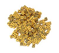 Zxpjkyu 100 Pièces Dés de Jeu Polyédriques Décideur Cube Acrylique D6 Accessoires pour Enseignement Collectif Jeux D'Intérieur Soirée Anniversaire Classe