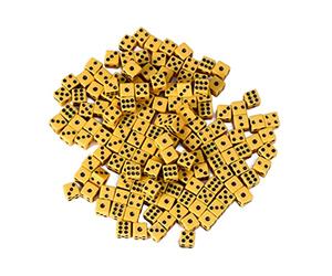 Zxpjkyu 100 Pièces Dés de Jeu Polyédriques Décideur Cube Acrylique D6 Accessoires pour Enseignement Collectif Jeux D'Intérieur Soirée Anniversaire Classe