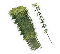 Zxpjkyu 100 Pièces Miniature Bambou Modèle Arbre Artificiel Jouet Créatif PP Résistant Adapté pour Projet Miniature Décoration Maison Artisanat Dioram, 12cm