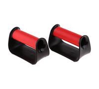 Zxpjkyu 2 Pièces Barre Musculation Poignées Appui Push Up Grip Polypropylène Confortable pour Exercice Intensif Bras Poitrine Triceps Biceps Usage Maison, Rouge, 130 × 85mm
