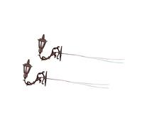 Zxpjkyu 2 Pièces Miniature Appliques Murales LED Lampe Décorative Vintage Sconces Post Lampes Accrocheuses Acier Inoxydable Convient pour Décoration de Maison, Style b