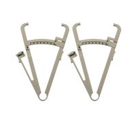 Zxpjkyu 2 Pièces Pince Adipomètre Mesureur de Pli Cutané et Calibreur de avec Bande de Mesure Corporelle Design Compact et Léger Approprié pour Usage, Échelle Simple Blanche