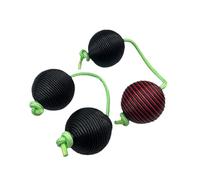 Zxpjkyu 2 Pièces Rhythm Sand Ball Instrument Shaker Rattle Percussion Main Tambour Maracas Portable En Corde de pour Adapté pour Fêtes, noir rouge