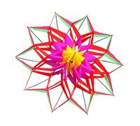 Zxpjkyu 3D Fleur Cascadeur Jouet Éducatif sans Structure Poignée Plastique Pratique Polyester Solide Adapté Loisirs Plein Air Plage