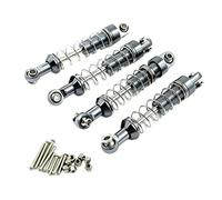 Zxpjkyu 4 Pièces Amortisseur Métal Ressort Aluminium Accessoire Kit Remplacement Convient Voiture RC Camion Collecteur Découverte Terrain, Titane