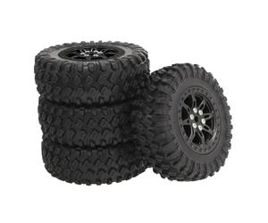 Zxpjkyu 4 Pneus de Rechange pour Voiture RC, Accessoires, Améliorations, Pièces Détachées, Pneus, Modification à Faire Soi-même pour D91 1/12, Noir