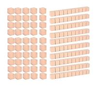 Zxpjkyu 50 Blocs de Mathématiques de Base, Blocs D'apprentissage En Bois, Blocs à Compter, Matériel D'arithmétique pour La Maternelle, L'école Pri, Paquet A