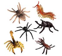 Zxpjkyu 6 Pièces Figurines Insectes Jouets Animaux Plastique Simulation Modèle Éducatif Convient pour coration Bureau Collection, Insecte-6pcs-A,
