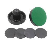 Zxpjkyu 8 Pièces Air Hockey Poussoirs Mini Pucks Poignées Table Arcade PP Fonction Glissement Rapide Adapté pour Enfants Adultes Salle Jeux Décoration Maison, Noir