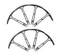 Zxpjkyu 8 Pièces Anneaux de Protection D'Hélice Système de Hélice Accessoire Quadcoptère En Plastique Léger pour HS175 D65 X30 Z6 Adapté Drone RC, Noir A