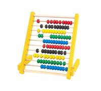 Zxpjkyu Abacus Jeux de Nombres Mathématiques Éducatifs Jouet de Cadre à Compter en Bois Manipulation Additions Soustractions Apprentissage Adapté U, Jaune