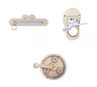 Zxpjkyu Accessoires pour Tableau D'activités - Jeu D'apprentissage Sensoriel En Bois - Accessoires DIY - Développement de La Motricité - Éveil Des Enf
