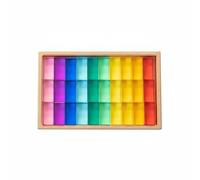 Zxpjkyu Acrylic Blocs de Construction Transparent Empilables -en-Ciel Optique Motricité Fine pour Éducation Sensorielle Adapté à Jeux Imaginatifs Exploration à la Maison, Transparent 30PC
