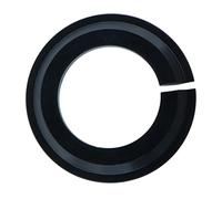 Zxpjkyu Adaptateur de Conversion de Compression de Base de Jeu de Direction de Fourche de Vélo, Entretoise Inférieure, Noir + Argent, 29.8mm (D)