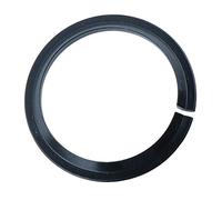 Zxpjkyu Adaptateur de Conversion de Compression de Base de Jeu de Direction de Fourche de Vélo, Entretoise Inférieure, Noir + Argent, 39,8mm (F)