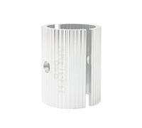 Zxpjkyu Adaptateur de Potence de Vélo en 2 Pièces, Réducteur de Potence de Guidon, Bague de Conversion de Guidon, Manchon de Potence de Vélo, Alliage D'al, Argent 25.4-31.8mm