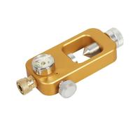 Zxpjkyu Adaptateur de Rechargement pour Bouteille de Plongée sous-Marine avec Connecteur d'air Interface 8mm Manomètre Lumineux Aluminium 6061 Adapté à L'Équi, Or sans Tuyau