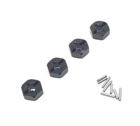 Zxpjkyu Adaptateur Hexagonal de Roue Moyeu D'Entraînement Coupleur pour Modélisme Raccord de Jante Pièce de Performance En Métal Robuste Adapté pour Les Voitu, Noir