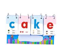 Zxpjkyu Alphabet Jeu Carte Flash Apprentissage Phonétique Mots Croisés Enseignement Ludique Papier Adapté à l'Apprentissage en Maternelle Activités en Famille, 4 Orthographe