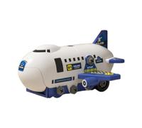 Zxpjkyu Avion Jouet Enfant Lot Jouets Véhicule Avion Voiture Hélicoptère Assemblage avec Outils Inclus Matériau Sûr Adapté pour Développement Cognitif Jeux Éd, Bleu