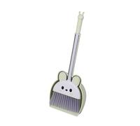 Zxpjkyu Balai pour Enfants Kit Jouet Nettoyage Balayette Pelle Ensemble Simulation Matériel Robuste Mini Accessoires Adaptés pour Apprentissage Cadeau Jeu de, Vert
