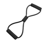 Zxpjkyu Bande de Résistance 8 Formes Sangle de Tirage Expanseur Poignée en Mousse Antidérapante Renforcement Musculaire Fonction Flexible Convient à, Noir