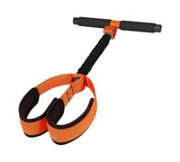Zxpjkyu Bandes de Résistance, Corde de Traction, Entraînement Du Tronc, Pédale Antidérapante, Extenseur, équipement D'exercice de Flexibilité, Tube En Lat, Orange