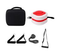 Zxpjkyu Bandes de Résistance Réglables avec Ancrage de Porte pour Un Entraînement Complet du Corps, Rouge
