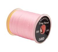 Zxpjkyu Bobines Standard de Fil Tressé pour Montage de Mouches, Outils de Fabrication Artisanale D'appâts et Accessoires de Pêche, Rose