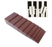 Zxpjkyu boîte d'Escalier Marron en Bois Offrant Matériel de Prismes Variés pour Construction Manipulation Jeu d'Apprentissage Sensoriel Adapté aux